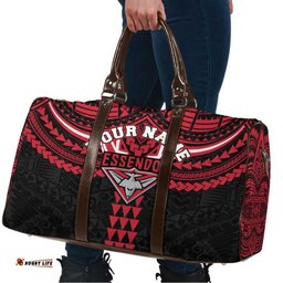 Personalized Essendon Bombers Travel Bag Polynesian Tribal Pattern Heritage Football TS04