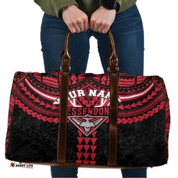 Personalized Essendon Bombers Travel Bag Polynesian Tribal Pattern Heritage Football TS04