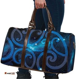 New Zealand Maori Matariki Travel Bag Galaxy Kowhaiwhai LT7