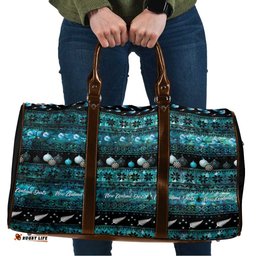 New Zealand Darts Christmas Travel Bag Merry Xmas Aotearoa Maori Paua Shell LT14