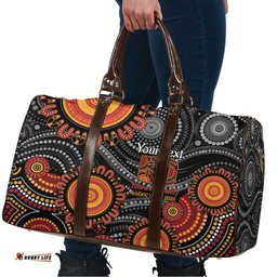 NAIDOC Week 50 Years Deadly Personalised Travel Bag Aboriginal Art LT14
