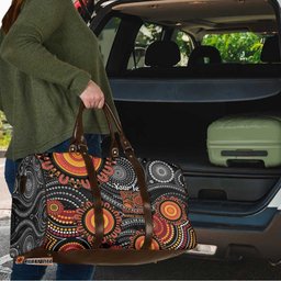 NAIDOC Week 50 Years Deadly Personalised Travel Bag Aboriginal Art LT14