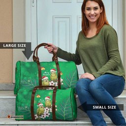 New Zealand Kakapo Christmas Travel Bag Owl Parrot Santa Sliver Fern Manuka - Green LT14