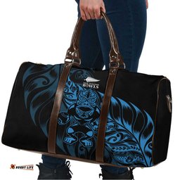 New Zealand Lawn Bowls Travel Bag Blue Maori Warrior Tribal Silver Fern LT9