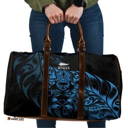 New Zealand Lawn Bowls Travel Bag Blue Maori Warrior Tribal Silver Fern LT9