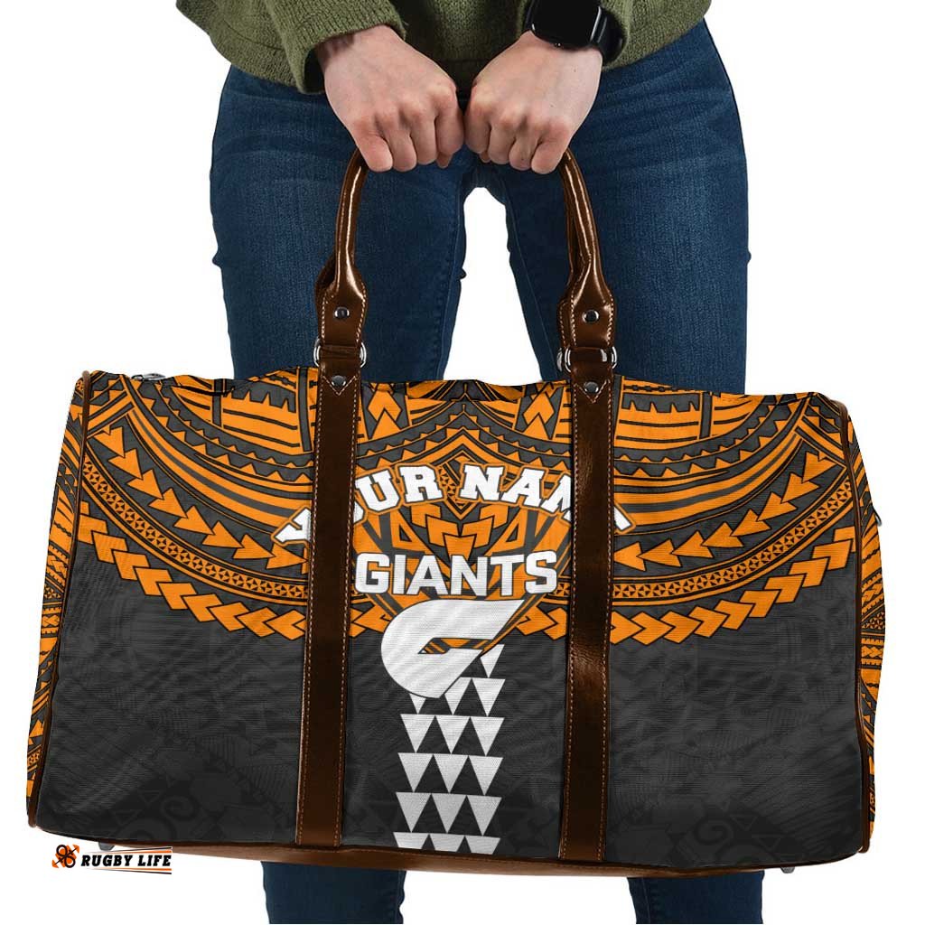 Personalized GWS Giants Travel Bag Polynesian Tribal Pattern Heritage Football TS04