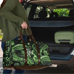 Maori Romantic Valentine Travel Bag The Hongi Kiss Green Galaxy DT05