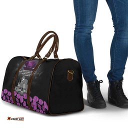ANZAC Day Remembrance Travel Bag Purple Poppy We Will Remember Them LT9