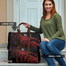 New Zealand Lawn Bowls Travel Bag Red Maori Warrior Tribal Silver Fern LT9