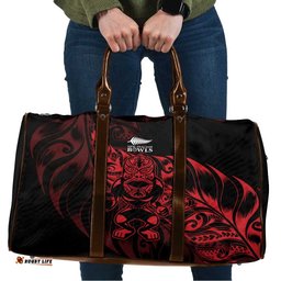 New Zealand Lawn Bowls Travel Bag Red Maori Warrior Tribal Silver Fern LT9