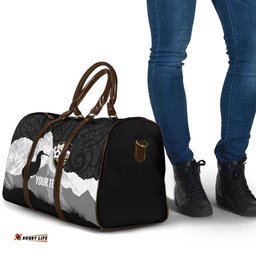 New Zealand South Island Football Custom Travel Bag Aoraki Mount Cook With Kiwi Maori Pattern LT14
