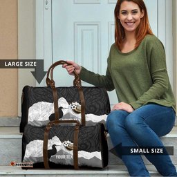 New Zealand South Island Football Custom Travel Bag Aoraki Mount Cook With Kiwi Maori Pattern LT14