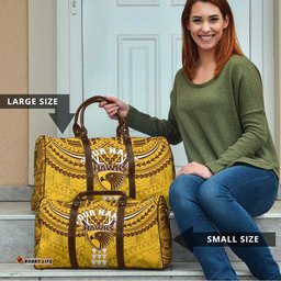 Personalized Hawthorn Hawks Travel Bag Polynesian Tribal Pattern Heritage Football TS04