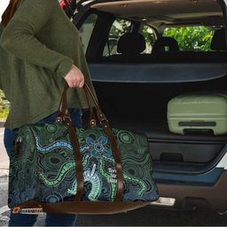 Torres Strait Islands Travel Bag Indigenous Australian Marine Tribal Dot Art TS04