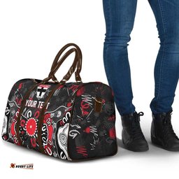Personalized St Kilda Saints Travel Bag Aboriginal Dot Painting Graffiti Style TS04