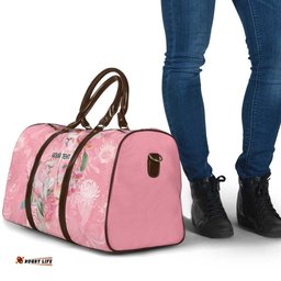 Personalised Galah Cockatoo Eucalyptus Flowers Travel Bag Australian Breast Cancer Spirit LT9