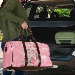 Personalised Galah Cockatoo Eucalyptus Flowers Travel Bag Australian Breast Cancer Spirit LT9