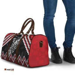 New Zealand Christmas Taniko Poutama Travel Bag Mountainscape Maori Fern LT7