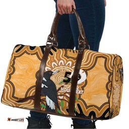 Personalised Australia Magpie NAIDOC Week 2026 Travel Bag 50 Years of Deadly Aboriginal Art LT14