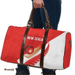 New Zealand Cricket Travel Bag Kiwi Birds Haka Dance Red Fern Sporty Style LT03