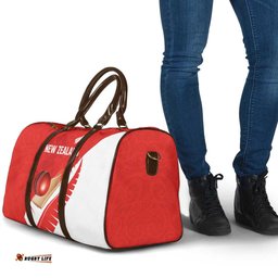 New Zealand Cricket Travel Bag Kiwi Birds Haka Dance Red Fern Sporty Style LT03