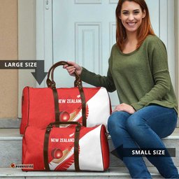 New Zealand Cricket Travel Bag Kiwi Birds Haka Dance Red Fern Sporty Style LT03