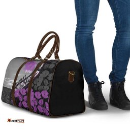 Personalised Remembering ANZAC Lest We Forget Travel Bag Vintage Film Frame Memorial Purple Poppy LT9