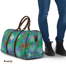 NAIDOC 50 Years of Deadly Travel Bag Sea Turtle Aboriginal Dot Art LT19