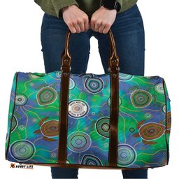 NAIDOC 50 Years of Deadly Travel Bag Sea Turtle Aboriginal Dot Art LT19