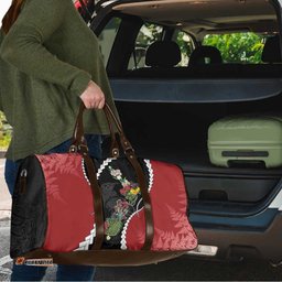 New Zealand Christmas Travel Bag Flora Map with Birds LT7