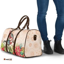 Merry Christmas Aussie Aboriginal Travel Bag Rosebreasted Cockatoo Pastel LT7