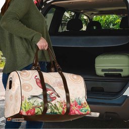 Merry Christmas Aussie Aboriginal Travel Bag Rosebreasted Cockatoo Pastel LT7