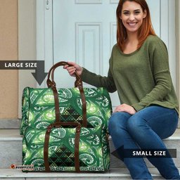 Matariki New Zealand Travel Bag NZ Niho Taniwha Maori New Year Green Galaxy LT14