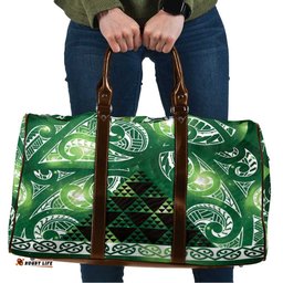 Matariki New Zealand Travel Bag NZ Niho Taniwha Maori New Year Green Galaxy LT14