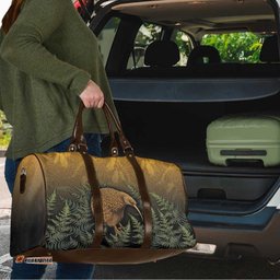 New Zealand Kiwi Bird Travel Bag Silver Fern Mix Maori Pattern LT05