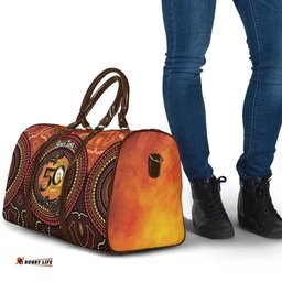 NAIDOC Week 2026 Personalised Travel Bag 50 Years of Deadly Lizard Kangaroo Aboriginal Art LT14