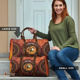 NAIDOC Week 2026 Personalised Travel Bag 50 Years of Deadly Lizard Kangaroo Aboriginal Art LT14