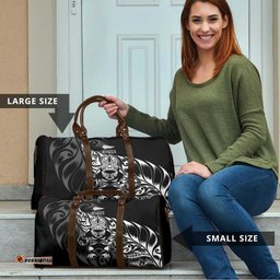 New Zealand Lawn Bowls Travel Bag Black Maori Warrior Tribal Silver Fern LT9