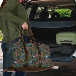 New Zealand Christmas Travel Bag Romantic Tui Birds on Pohutukawa - Cobalt LT7