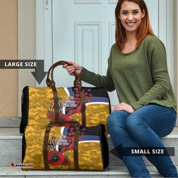 West Eagles ANZAC Personalised Travel Bag Lest We Forget Poppy Camo LT9