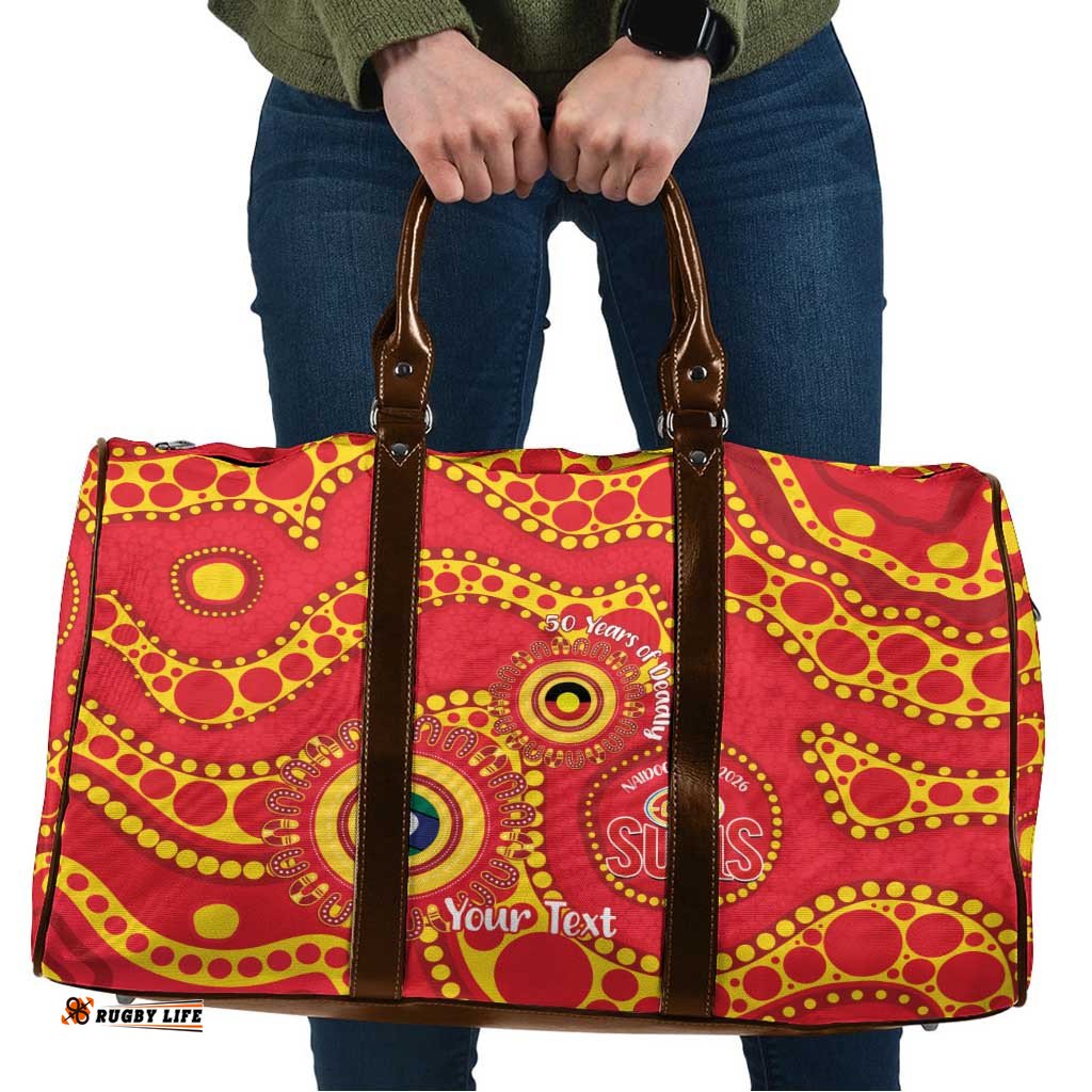 Suns NAIDOC Week 2026 Personalised Travel Bag 50 Years of Deadly Aboriginal Art LT14