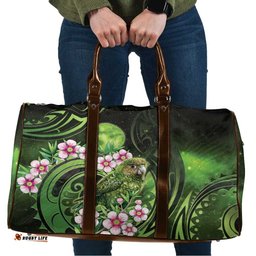 New Zealand Aotearoa Kakapo Travel Bag Maori Pattern With Manuka Galaxy Style LT05