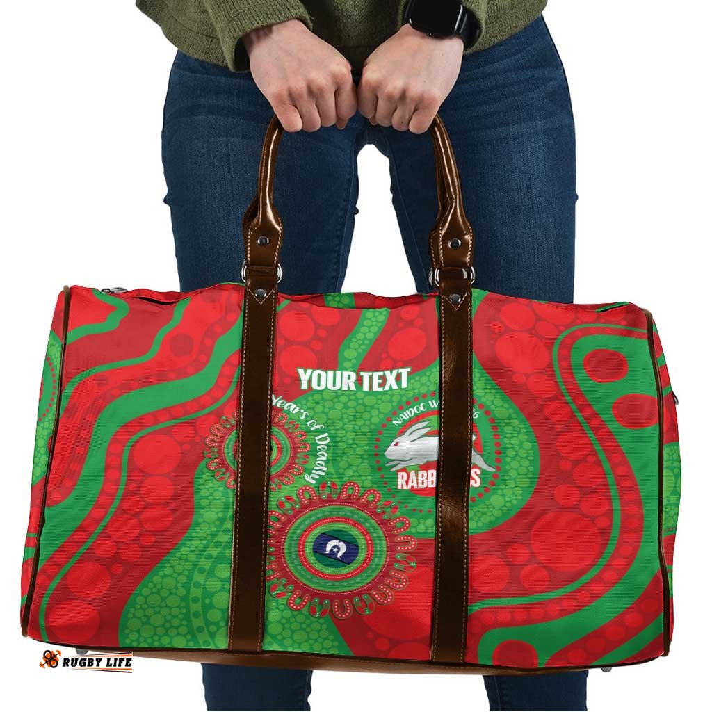 Rabbitohs NAIDOC Week 2026 Personalised Travel Bag 50 Years of Deadly Aboriginal Art LT14