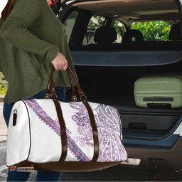 Mawhero Paua shell Kowhaiwhai Taniko Personalised Travel Bag Taniwha Maori Tribal Style LT9