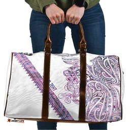 Mawhero Paua shell Kowhaiwhai Taniko Personalised Travel Bag Taniwha Maori Tribal Style LT9