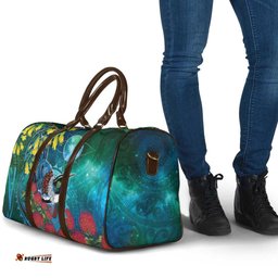 New Zealand Tui Bird Travel Bag Maori Koru With Pohutukawa Galaxy Style LT05