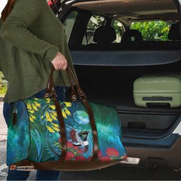New Zealand Tui Bird Travel Bag Maori Koru With Pohutukawa Galaxy Style LT05