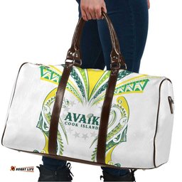 Rugby Cook Islands Avaiki Travel Bag White Kuki Airani Tribal Maori Inspired LT9