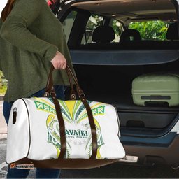 Rugby Cook Islands Avaiki Travel Bag White Kuki Airani Tribal Maori Inspired LT9