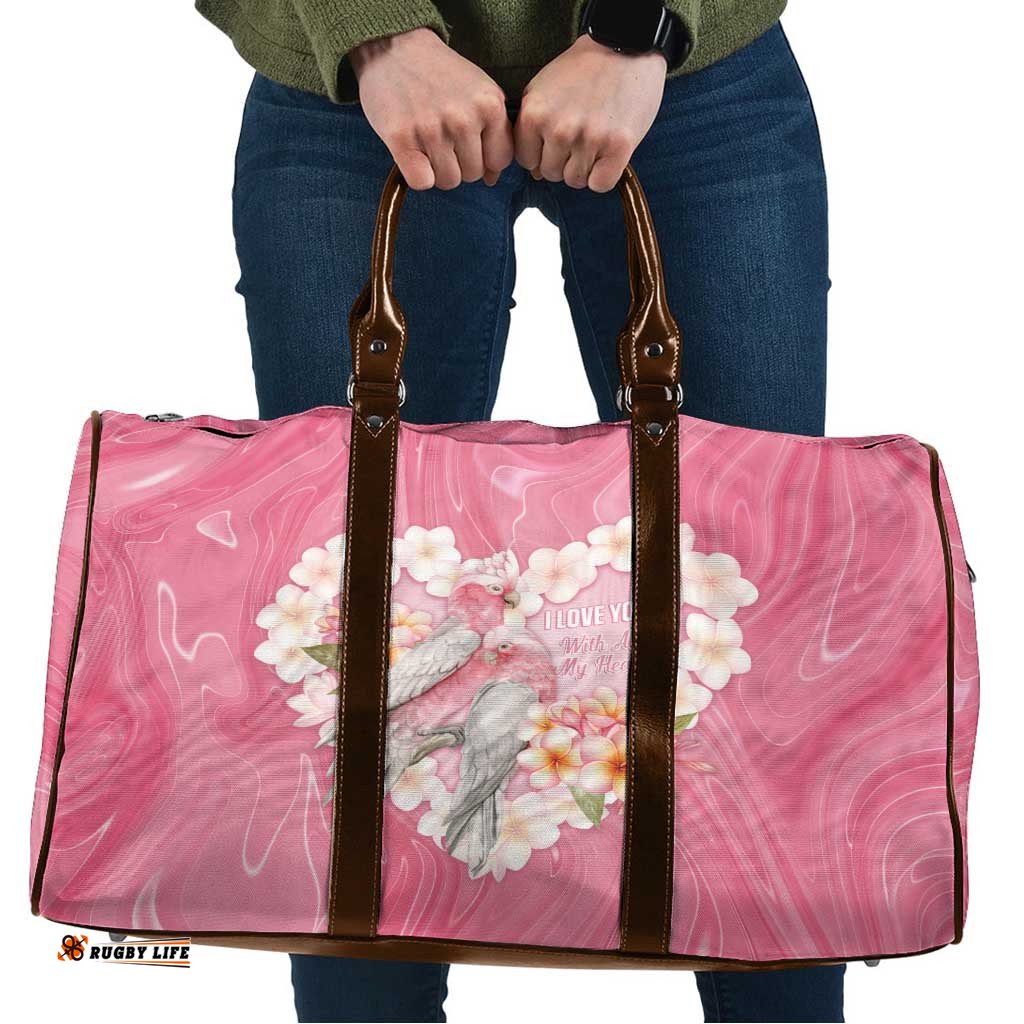 Pink Galah Australia Valentine's Day Travel Bag I Love You With All My Heart LT14